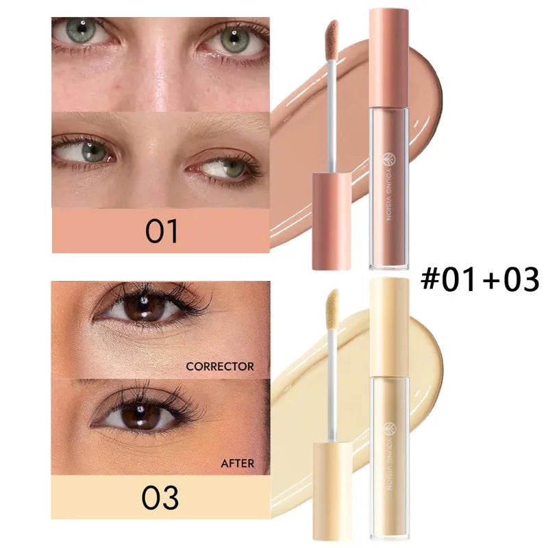 Tidesmit orange liquid concealer and color correcting primer for dark circles and uneven skin tone texture view
