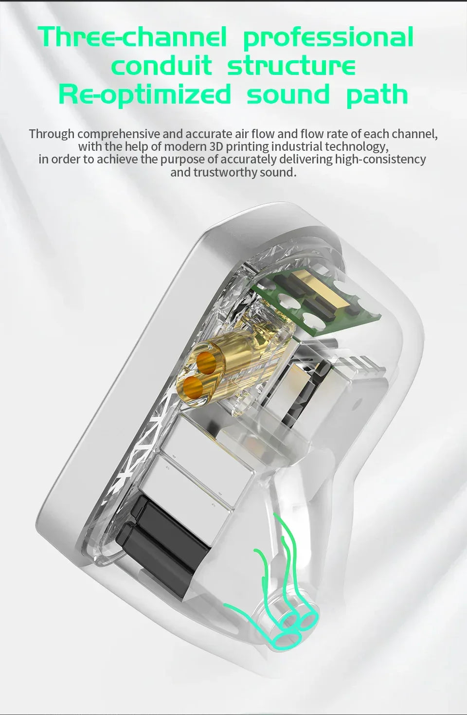 8BA Wired In-Ear Monitors with 8 Balanced Armature Drivers by Tidesmit Tidesmit