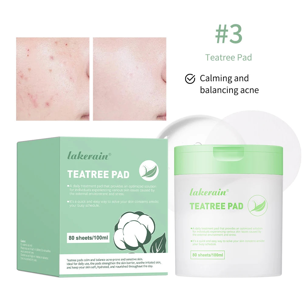 Toner Cotton Pads 80 Sheets - Gentle Skincare for Sensitive Skin Scrubs Treatments GREEN Tidesmit