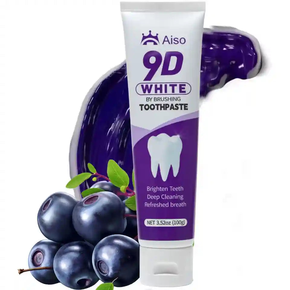 Tidesmit 9D purple and white toothpaste for deep teeth whitening and fresh breath