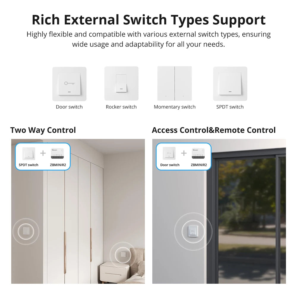 Zigbee Smart Switch Module ZBMINIR2 | Remote Relay Control Tidesmit