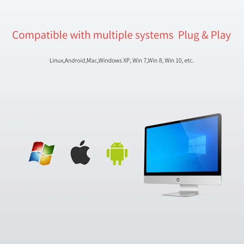 FM700B plug-and-play compatibility with Windows, Android, and Linux systems