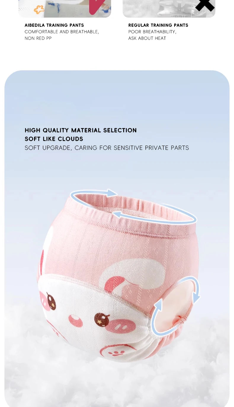 2pcs Newborn Training Pants Cotton Thin Summer Baby Widen Shorts Washable Boy Girl Cloth Diapers Reusable Nappies Infant Panties