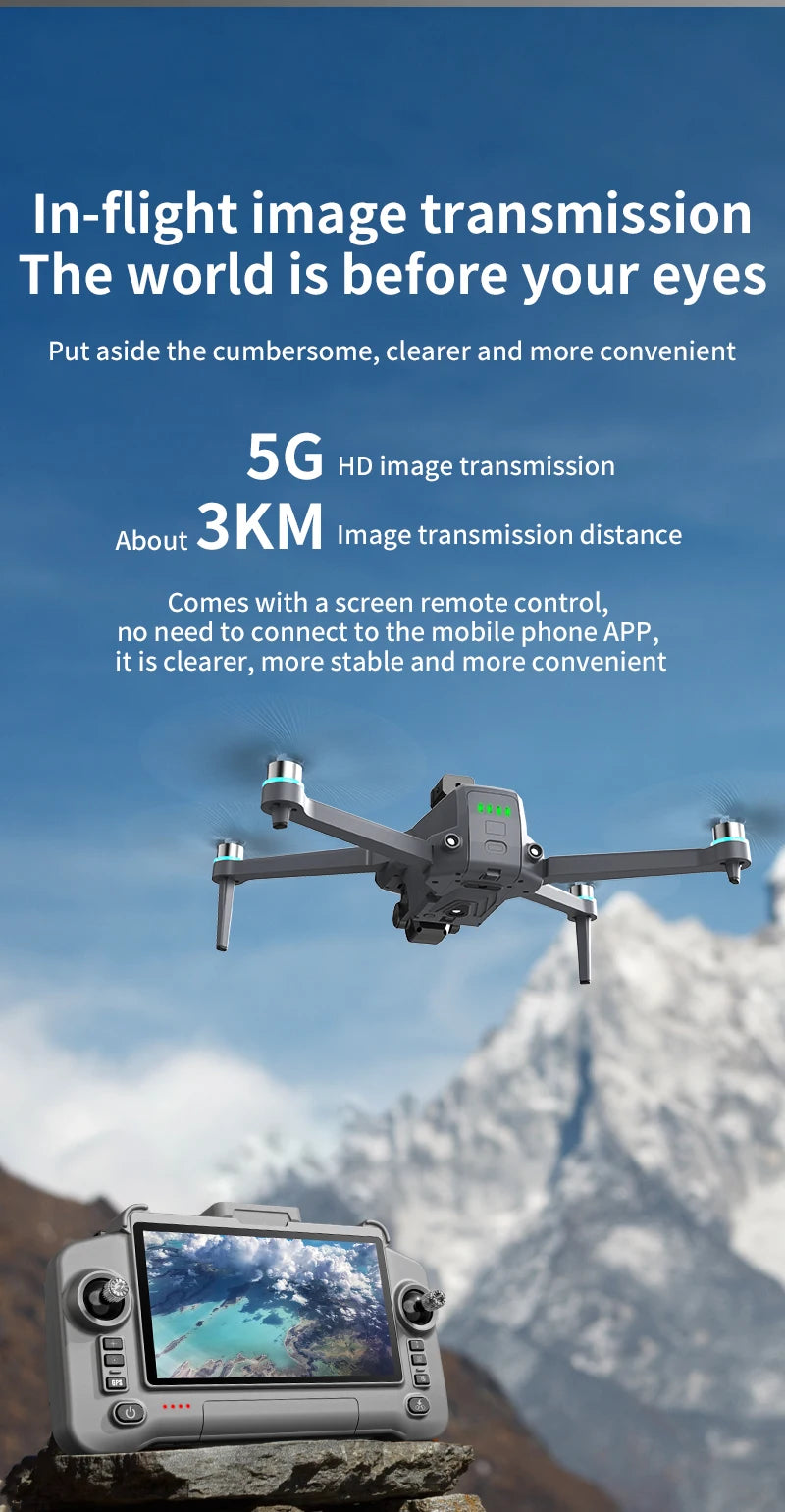 Tidesmit 8K GPS Drone with EIS Stabilization and Obstacle Avoidance Tidesmit