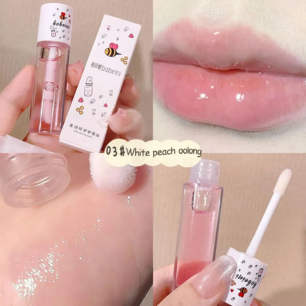 Peach Milk Lip Oil - Nourishing Moisturizing Lip Treatment Balm Lip Care White peach oolong China Mainland Tidesmit