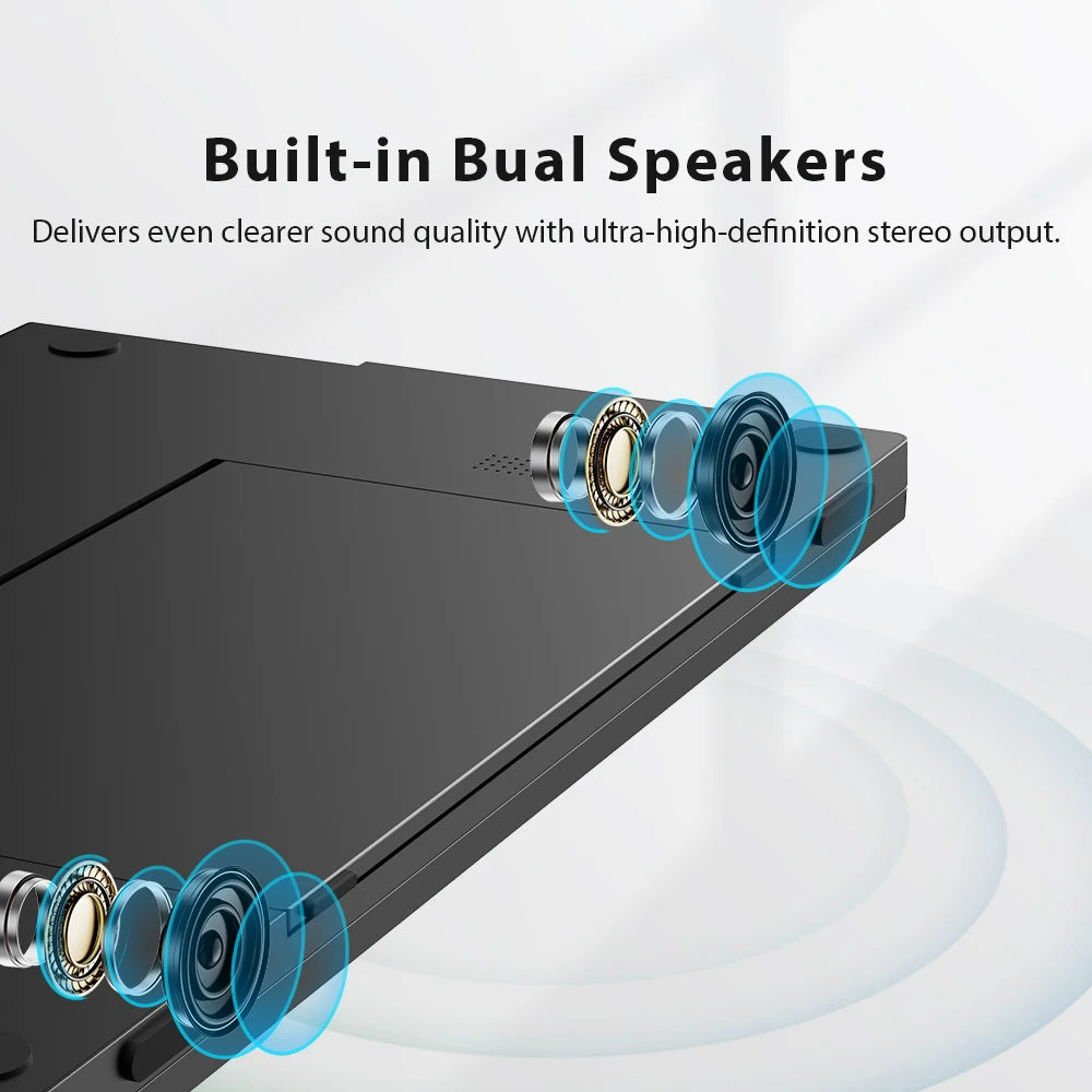 UPERFECT Laptop Screen Extender 15.6" 1080P Dual Screen with Speaker HDMI USB-C Triple Monitor for Laptop MacBook Surface PC Xbo
