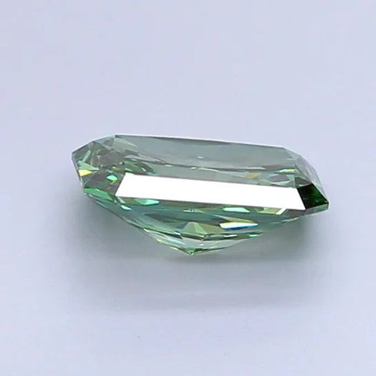 Exceptional Fancy Vivid Green Diamond 4ct Radiant Cut Loose Stone Rare Green Colored Diamond Luxury Engagement Ring Center Stone