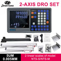 Ultra-accurate Dro NT800-3 NT800-2 Set AC90-260V&50-1000mm Linear Glass Scale Encoder Digital  Ruler for Lathe Milling Machines