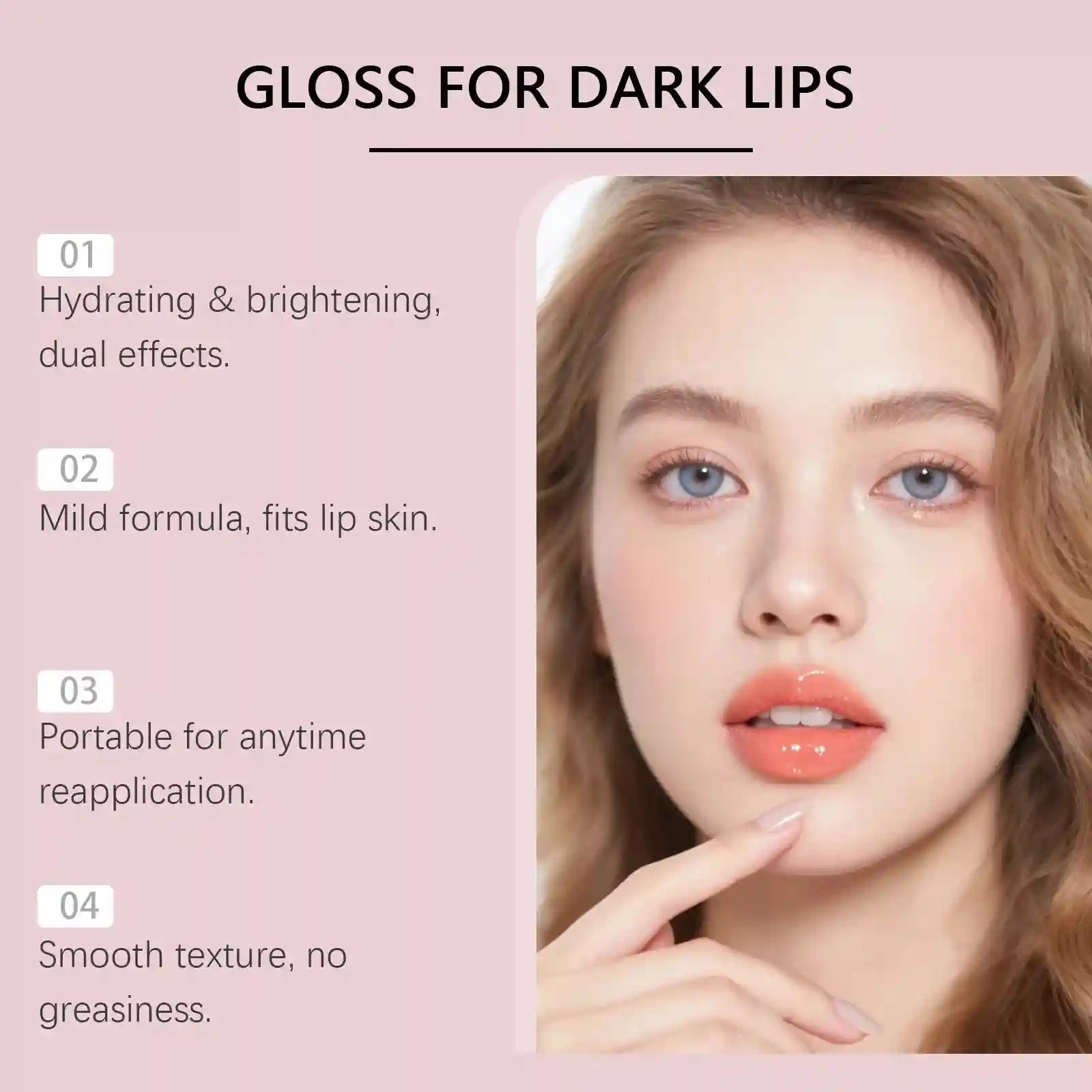 Hydrating Lip Oil Serum - Vitamin C Repair Treatment for Dry Lips Lip Care Tidesmit