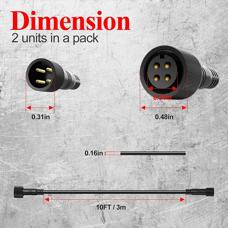 Underglow Rock Lights RGB LED Kit for Truck ATV UTV - Tidesmit Tidesmit