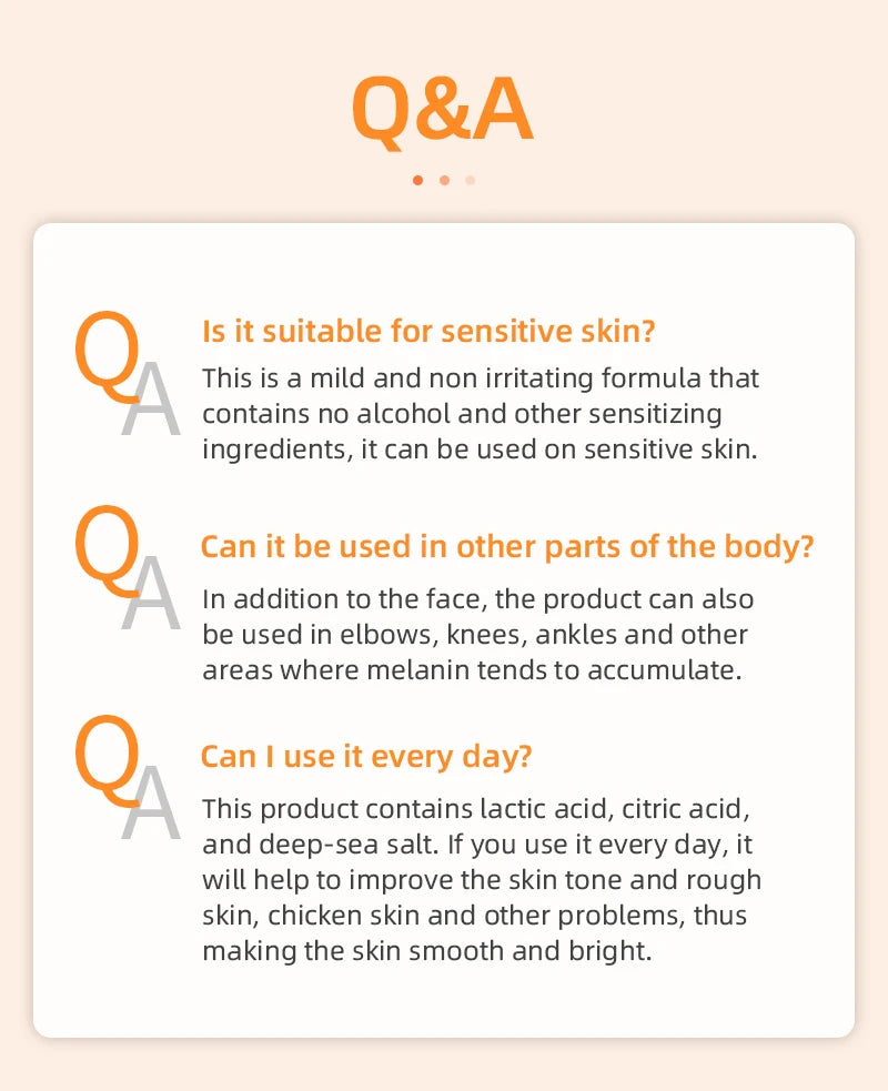 Orange Exfoliating Gel 50g - Professional Brightening & Hydration Treatment Scrubs Treatments Tidesmit
