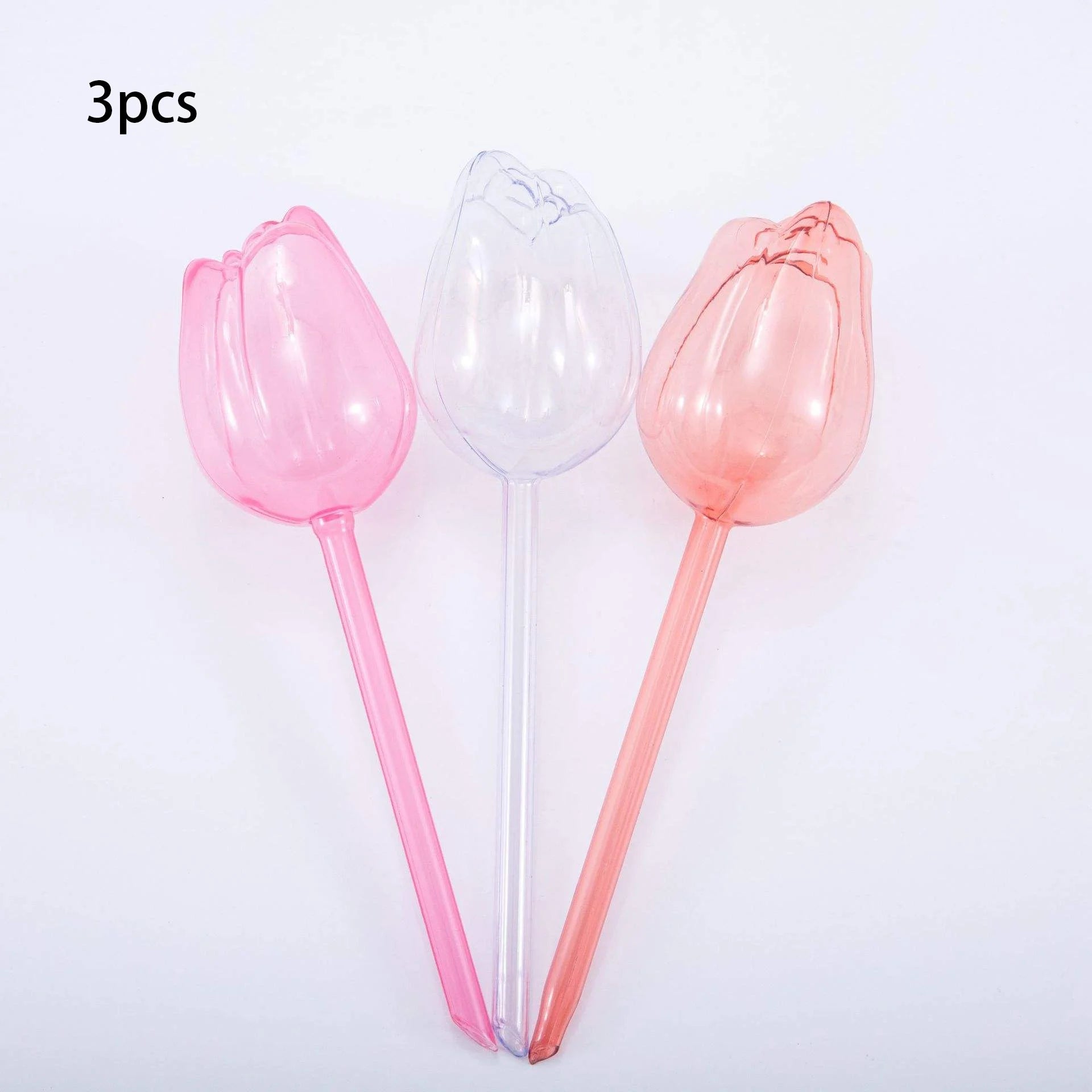 Automatic Plant Watering Tulip Dripper Set 1 3 6 12 Pcs Lightweight Houseplant Drip Irrigation Device for Indoor Outdoor Flower Pot Garden