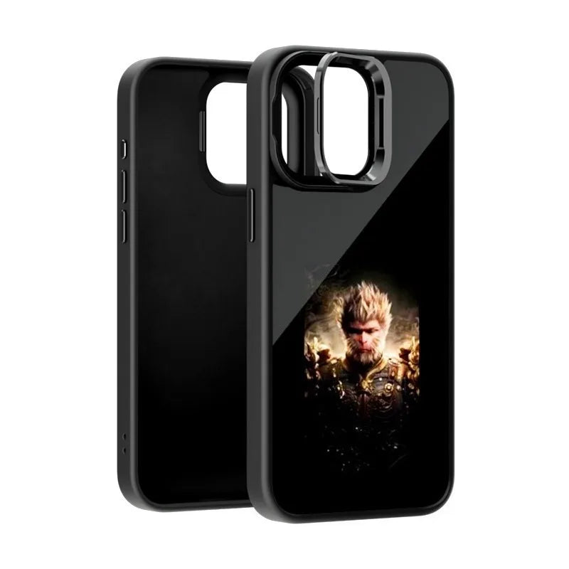 E-Ink Phone Case for iPhone 15 Pro - Customizable Display Shockproof Cover Black Tidesmit