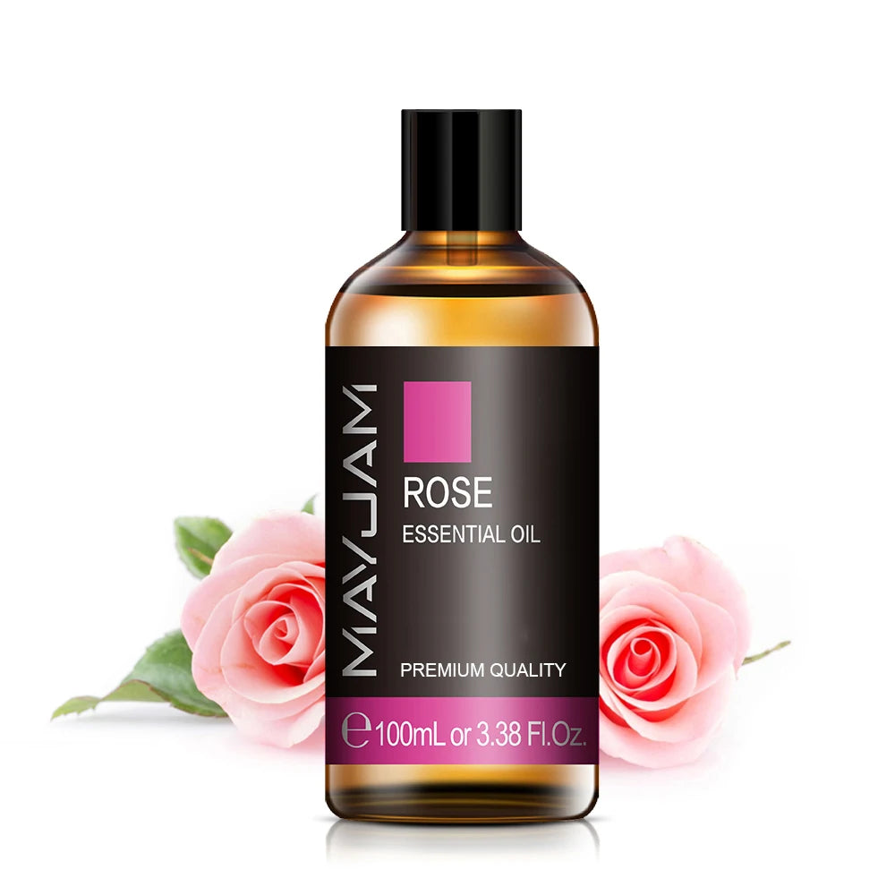Tidesmit 100ml organic essential oils for humidifiers and diffusers in lavender eucalyptus rose and lemongrass