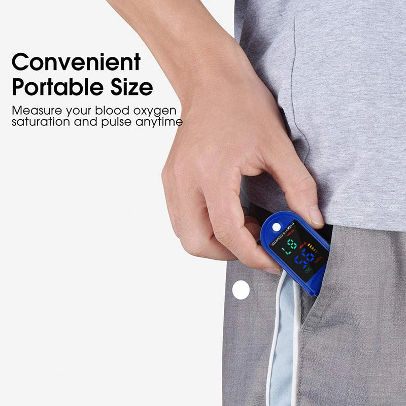 Oximetro monitor Fingertip Oxygen Saturation Detector Medical Pulse Oximeter Clip Health Heart Rate Oximetry LED