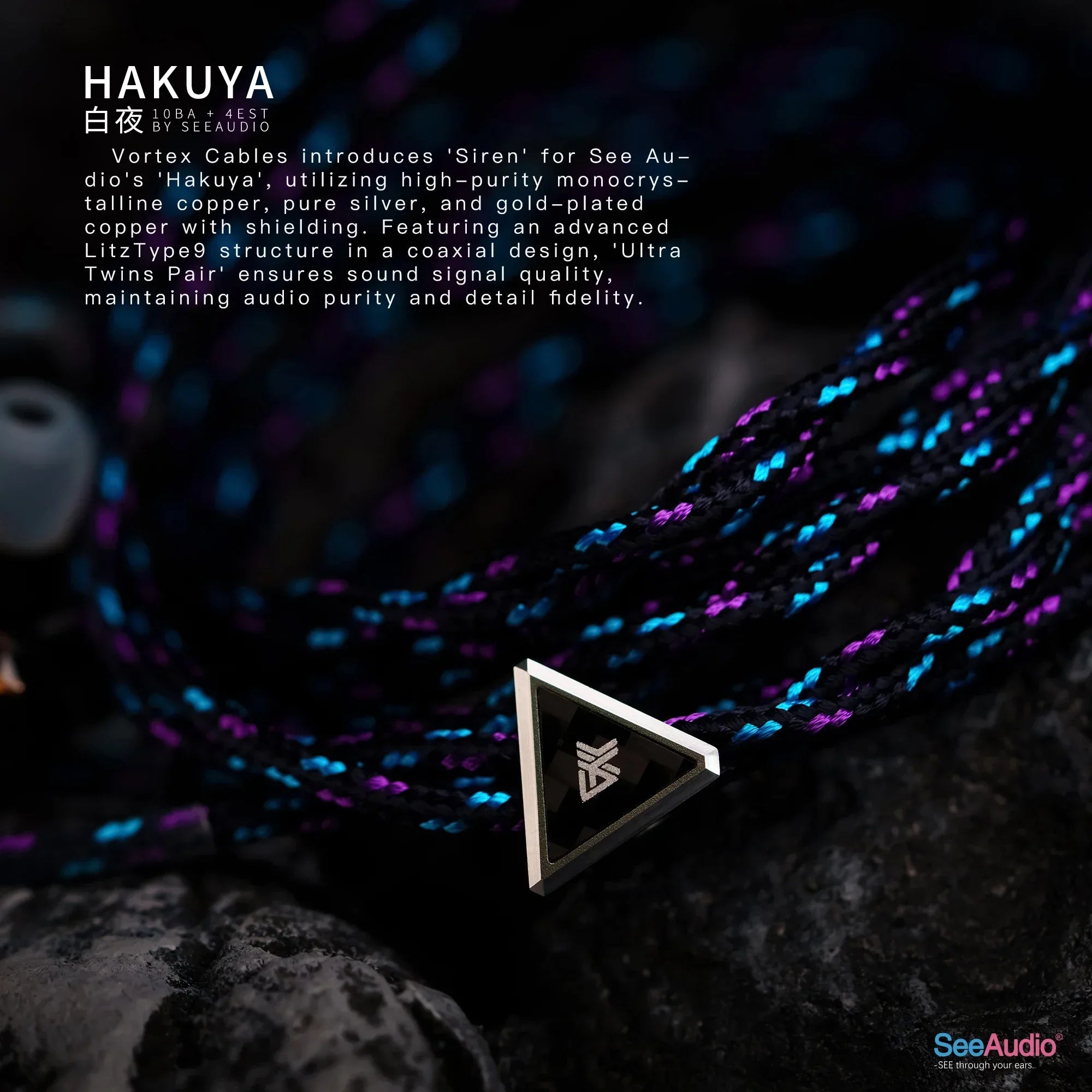 SeeAudio HAKUYA 14-Driver Hybrid In-Ear Monitors by Tidesmit Tidesmit