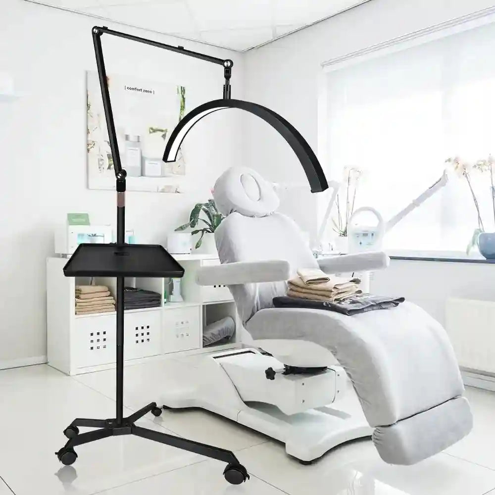 Half Moon LED Floor Light | Adjustable Beauty Lamp for Content Creators Tidesmit