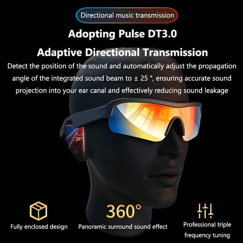 Bluetooth Smart Glasses with Spatial Audio & UV Protection | Tidesmit Tidesmit