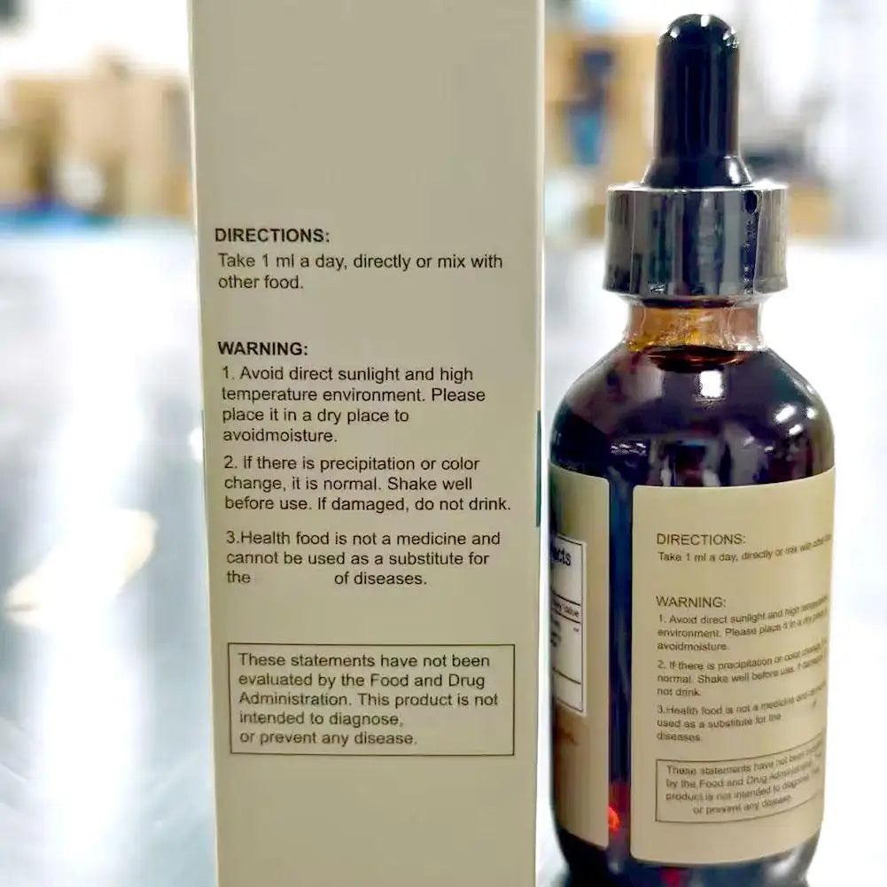 Natural Herbal Lymphatic Drainage Drops, Fast Absorb Detox Liquid Supplement Improve Blood Circulation Relieve Swelling Immune
