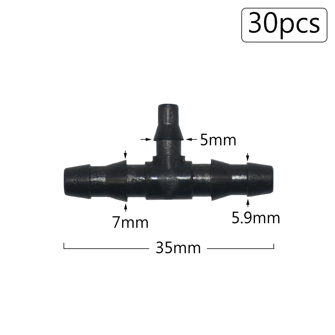 Irrigation Dripper Sprinkler Connector 1/8" 1/4" Hose Barb Tee Elbow Water Pipe Repair  Fitting Garden 3/5 4/7mm Tube Coupler