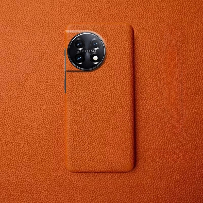 OnePlus 11 Leather Case | Vintage Crazy Horse Genuine Shock-Absorbing Cover Orange160 China Mainland Tidesmit