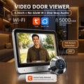 Tuya Smart 3MP 140° Wide View Angle Mini Digital Peephole Eye Viewer WiFi IR PIR Detection Doorbell Door Camera Alexa Google