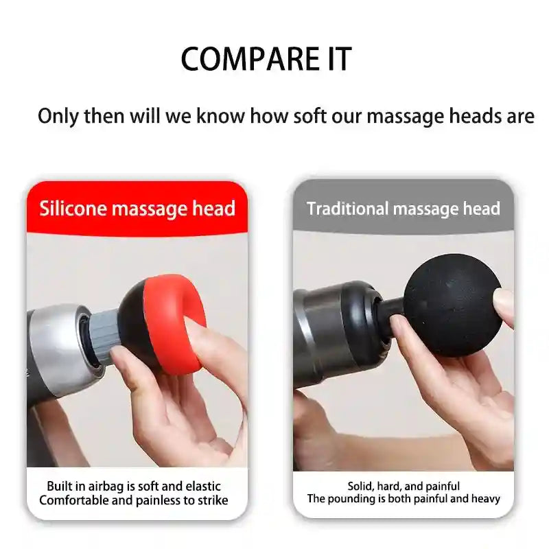 Massage Gun Replacement Head 18mm Soft Silicone for Deep Tissue Relief Relaxation Treatment Tidesmit