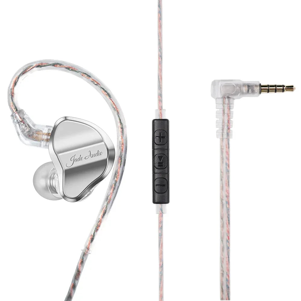 Tidesmit Wired Bass Gaming Earbuds with Mic | Type C & 3.5mm Options 3.5mm Silver Tidesmit
