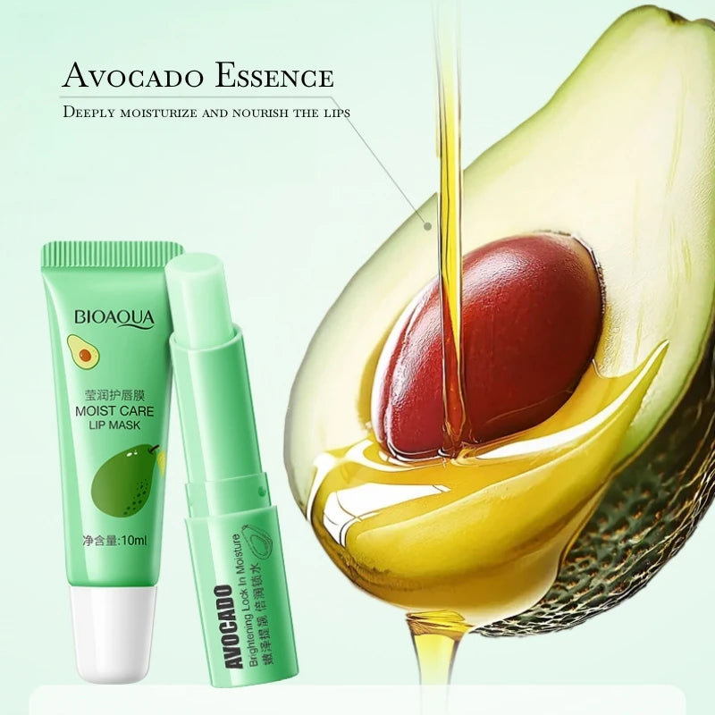 Avocado Lip Care Set: Deeply Moisturizing Balm and Treatment Mask Lip Care Tidesmit