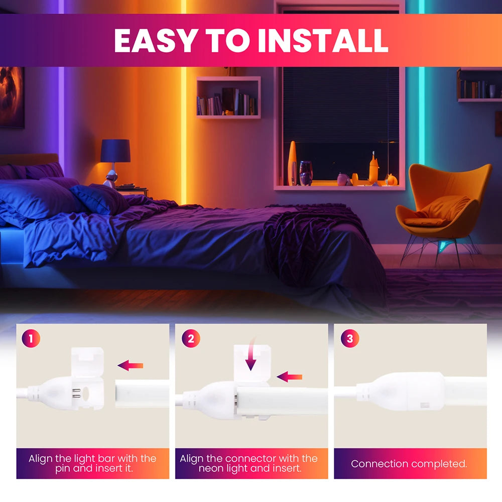 220V Dimmable COB Led Strip Light ON/OFF Dimmer Waterproof 288Leds Flexible Neon Lamp Home Decor EU Power Kit Warm Natural White