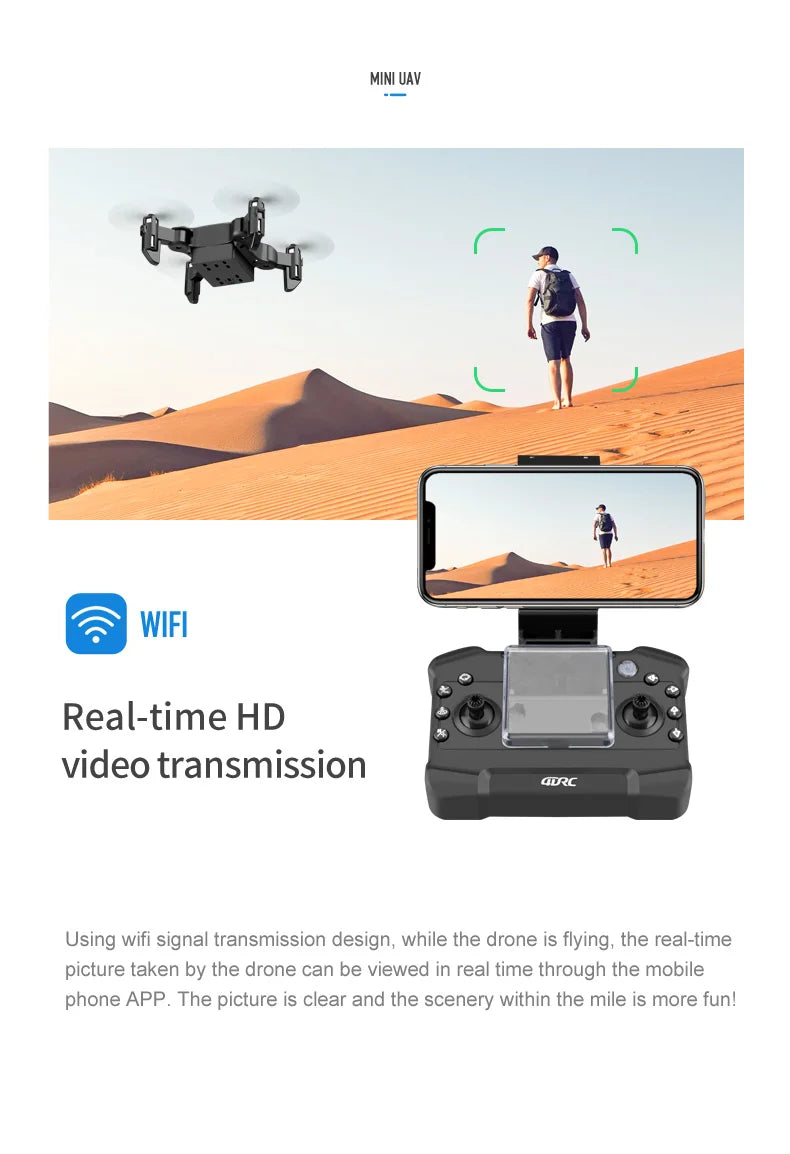 Mini 8K Camera Drone - Foldable FPV Quadcopter with GPS Stability Tidesmit