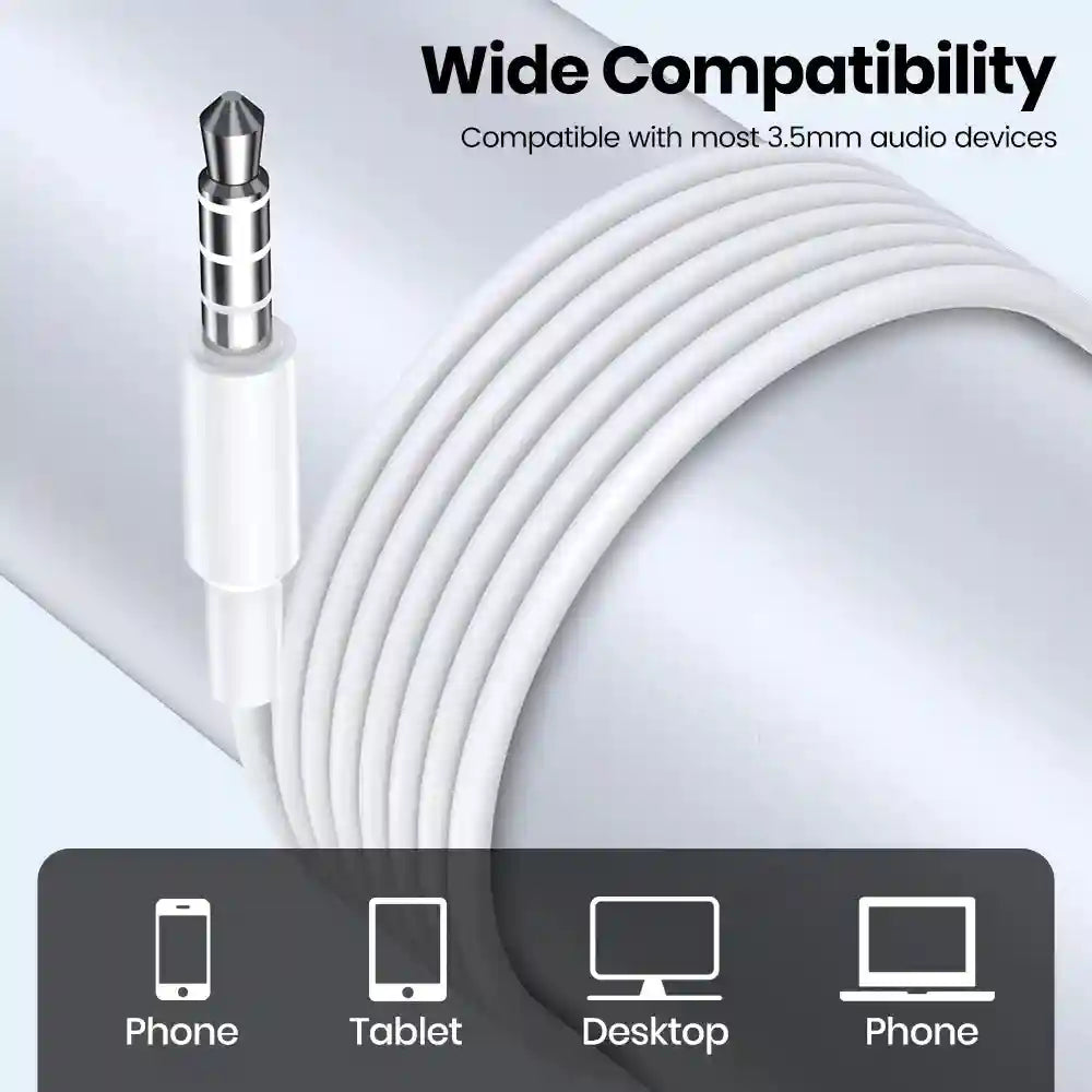Wired Earphones With Microphone - 3.5mm In-Ear Noise Isolating Headset Tidesmit