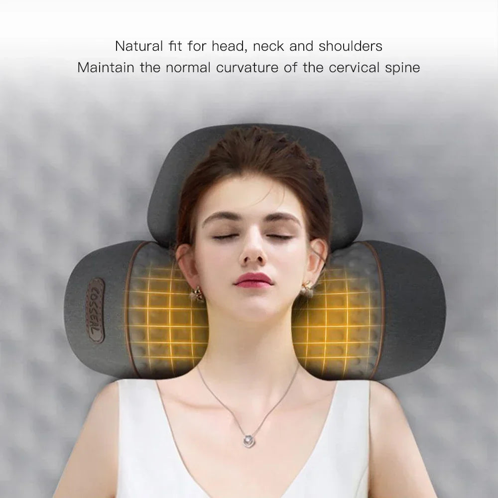 Electric Neck Massager with Heat and Cervical Traction by Tidesmit Back Massage Instrument Tidesmit