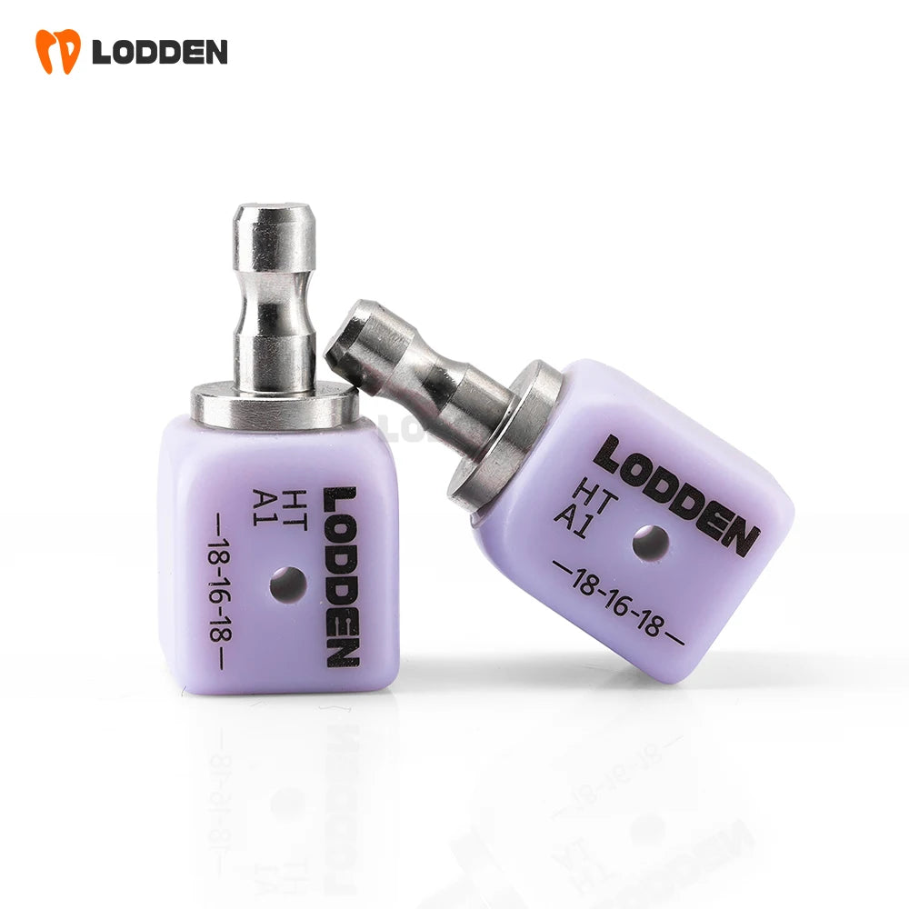 Lodden A16 Lithium Disilicate with Hole Glass Ceramic Block CAD CAM Dental Lab Material For Veneer Restoration