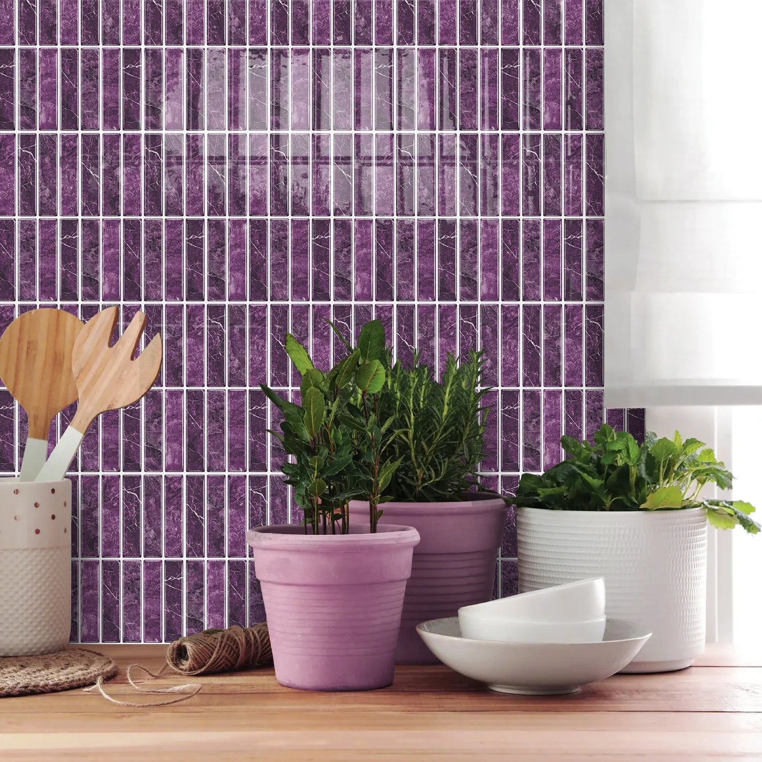 Self Adhesive Marble Wall Tiles 17x23cm Peel Stick Waterproof Easy Clean Subway Stickers For Home Kitchen Shower Wall