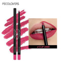 Pecolovers waterproof matte lip liner pencil in pink shade with smudge-proof, long-lasting dewy finish.