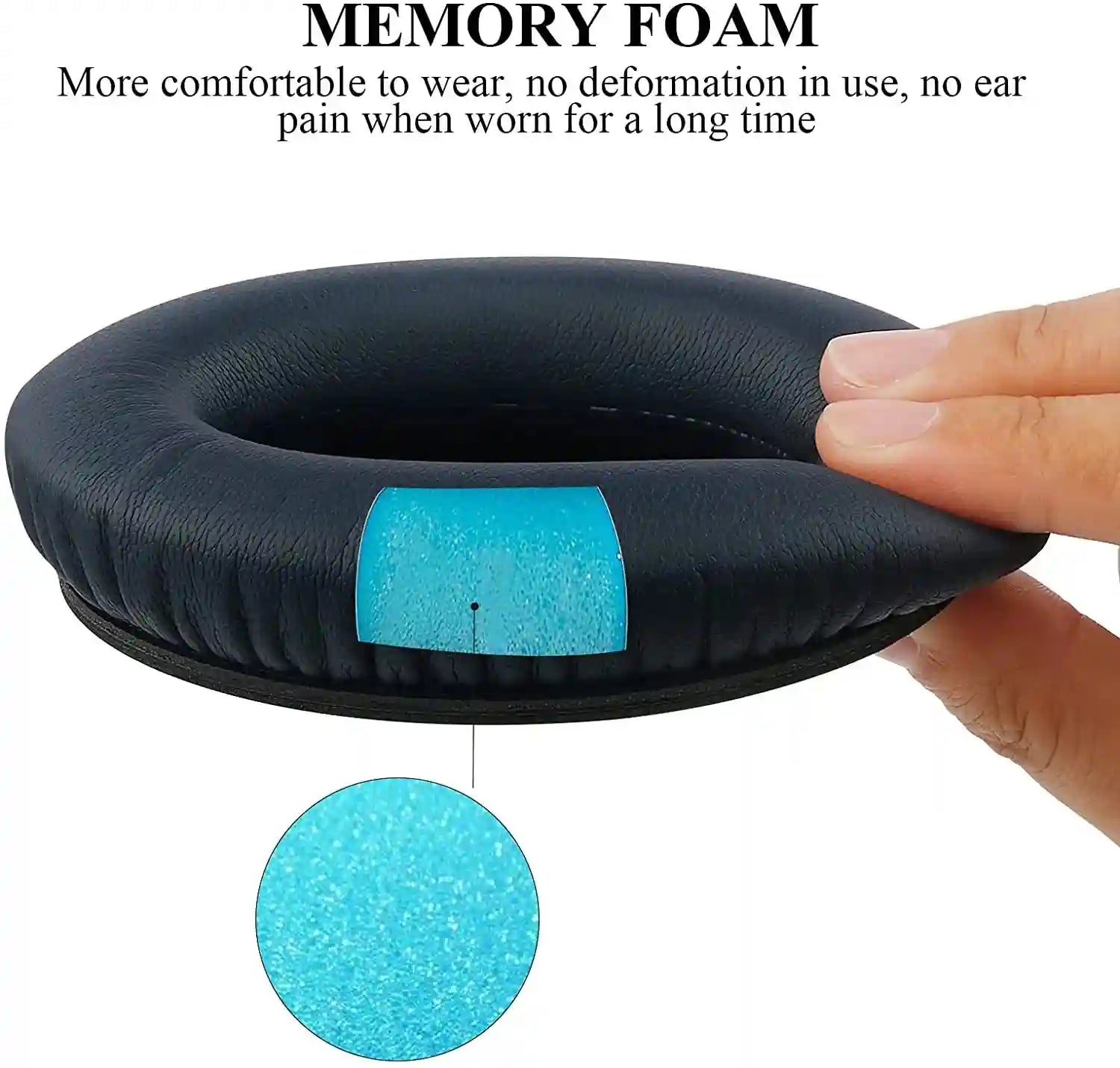 Bose QC35 Replacement Ear Pads - Soft Memory Foam Cushions Tidesmit