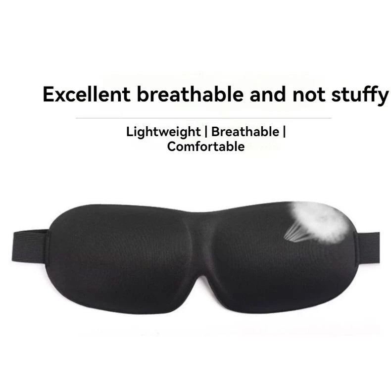 3D Non-Marking Three-Dimensional Eye Mask Without Nose Simple Solid Color Blackout Sleep Students Lunch Break Eye Masks