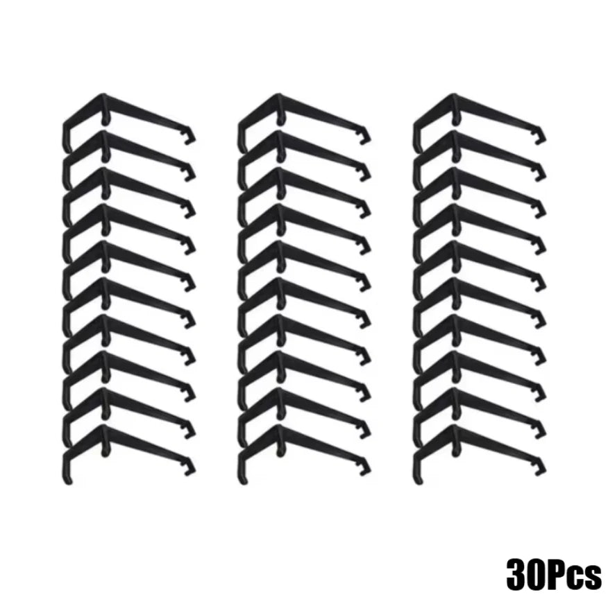 30-piece black plant vine clips for twisting/shaping branches