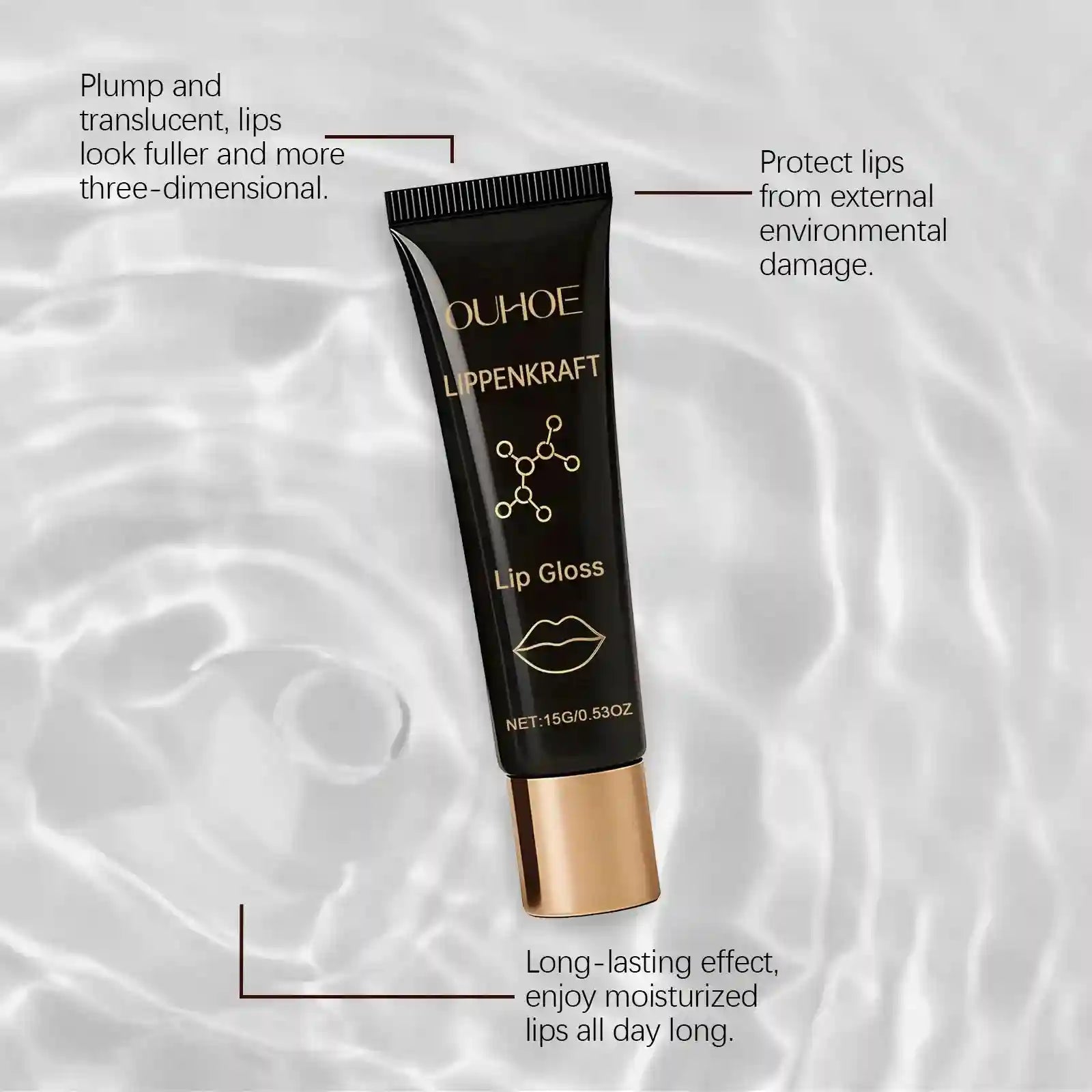 Natural Honey Lip Plumper Oil | Instant Volumizing Moisturizing Lip Care Lip Care Tidesmit