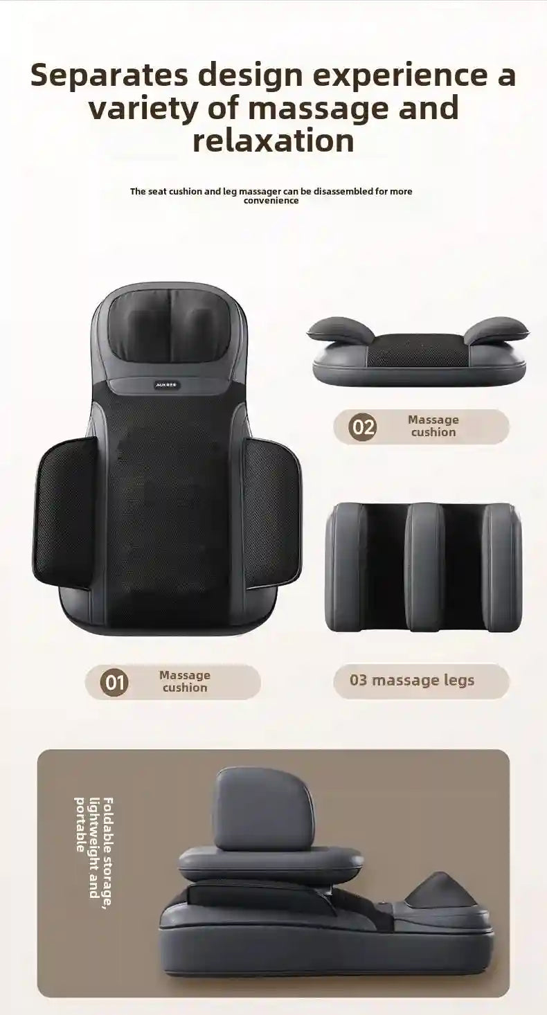 Electric Massage Roller Chair with Heat Therapy for Back and Neck Relief Massage Roller Tidesmit