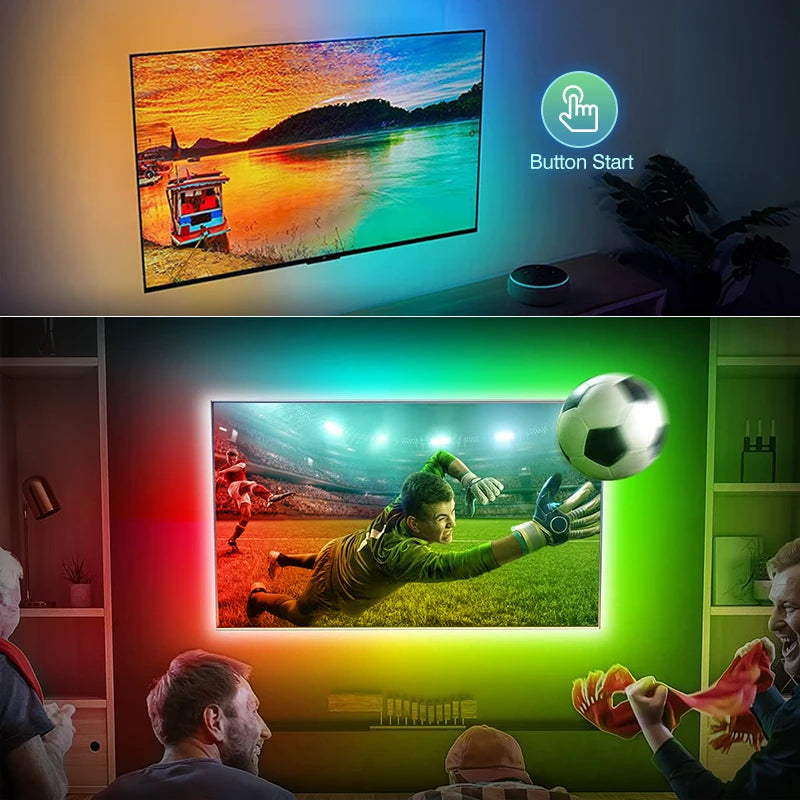 2026 New Ambient TV LED Backlight Sync to Screen For 40-85Inch Real-Time Sync LED Light Strip For 4K HDMI-Compatible 2.0 Device