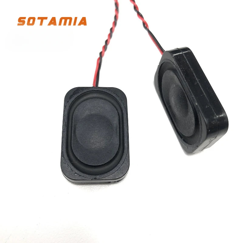 SOTAMIA 2Pcs 3020 Mini Audio TV Speaker 4 Ohm 3W Cavity Enclosure Full Range Speaker DIY Micro Smart Lock Tablet Horn 3020