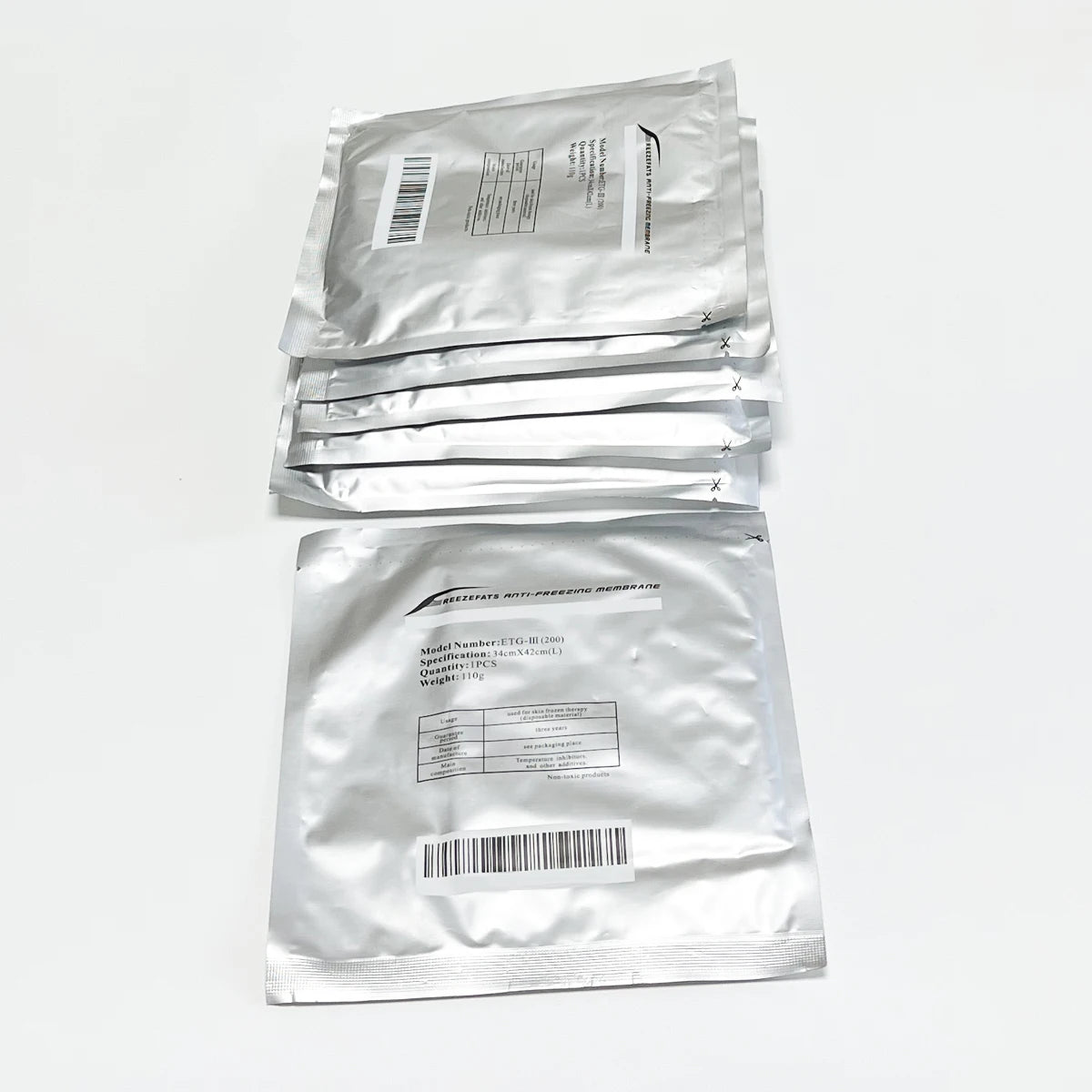 Fat Freezing Membranes for Cryolipolysis - Professional Grade 10 Pack Scrubs Treatments Tidesmit