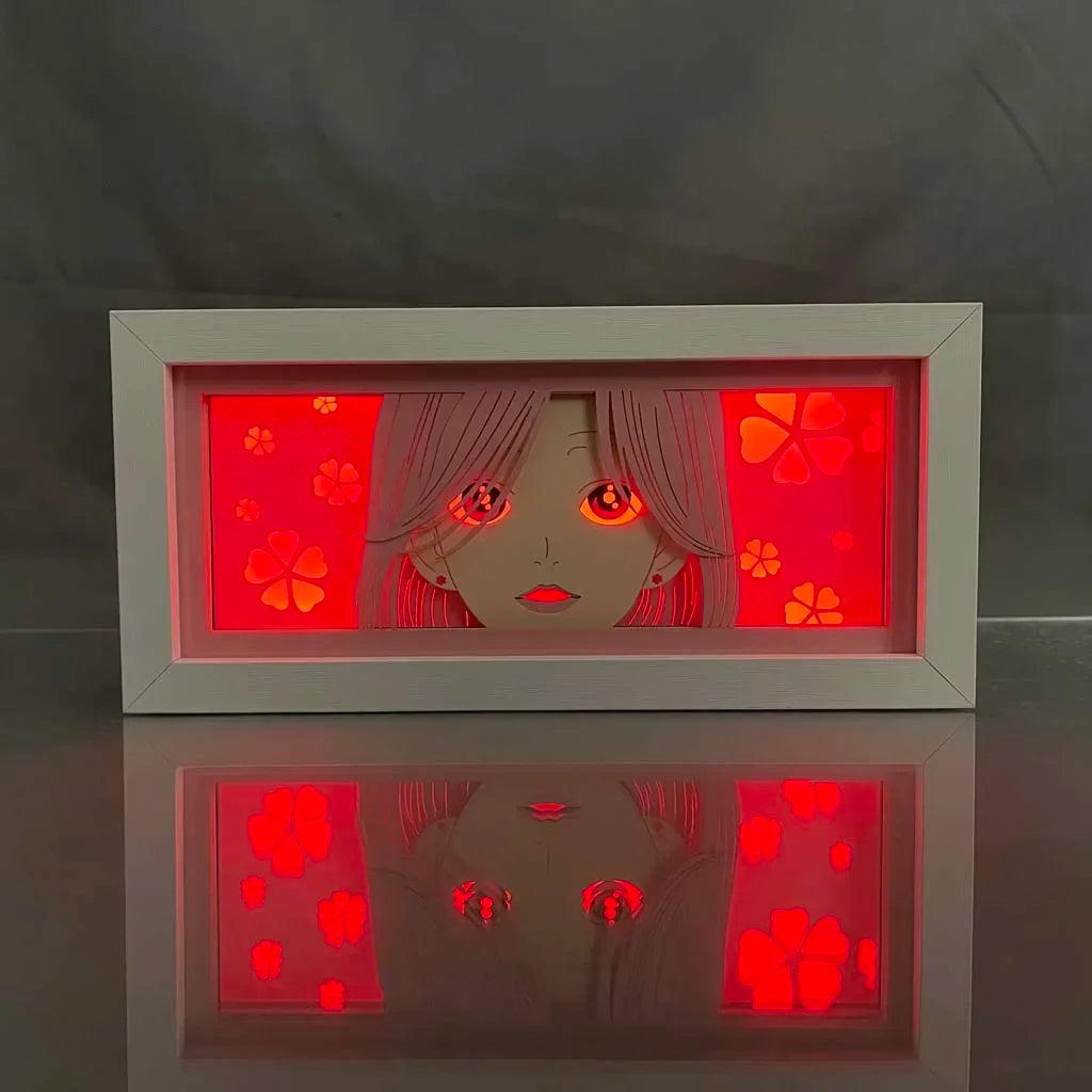 Anime LED Light Box – 3D Paper Cut Night Lamp with Remote Control Tidesmit