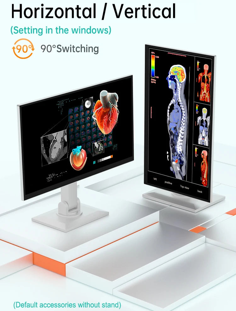 18.5'' 1080p 400nits VESA Mount Medical Grade Portable Monitor Touch Screen for Medical Equipment Fetal Detector Metal Frame