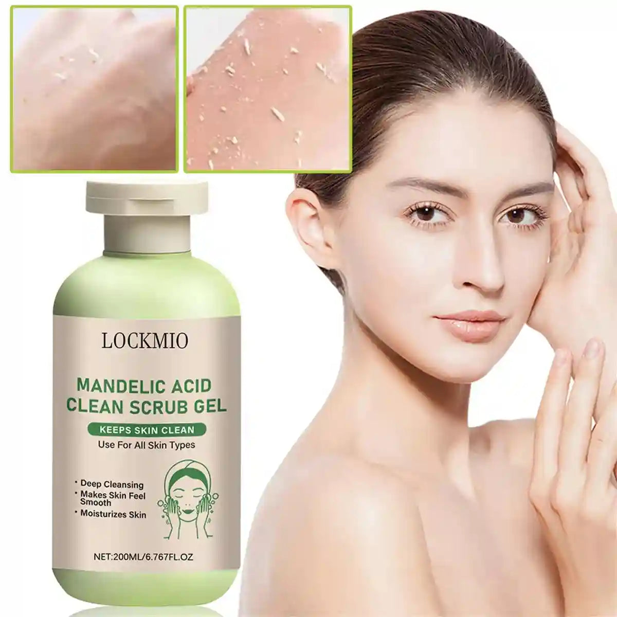 Mandelic Acid Exfoliating Scrub Gel | Professional Skin Smoothing 200ml Scrubs Treatments Tidesmit