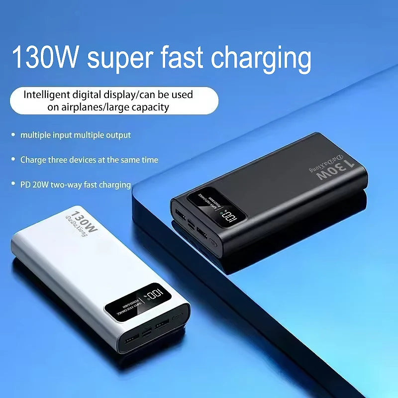 200000mAh Fast Charging Power Bank | 130W PD Portable Battery Tidesmit