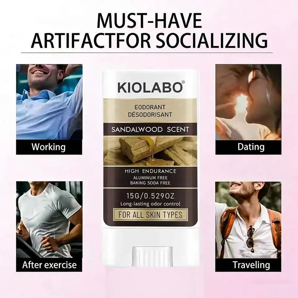Tidesmit Sandalwood Scent solid deodorant stick for long-lasting anti-sweat protection and fresh underarms