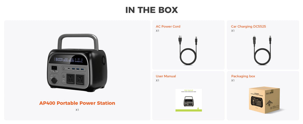 CTOLITY AP1000 1800W 1024WH Portable UPS Power Station LiFePO4 Battery AP400 500W 345WH Solar Generator Outdoor Power Supply
